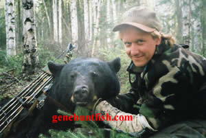 gene and His Black Bear