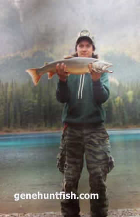 Geno With Bull Trout