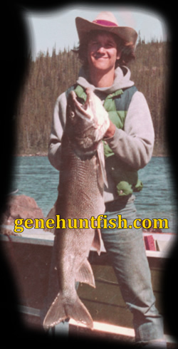 geno with Lake Trout from Great Bear Lake