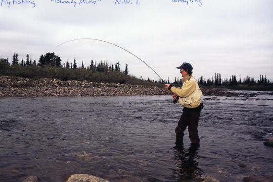 Geno Fly Fishing For Arctic Grayling