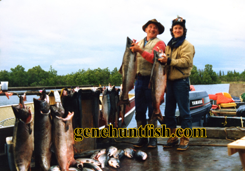 Geno and Gene Salmon Fishing