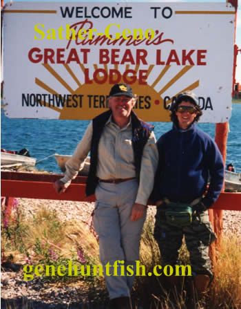 Geno and Glen Sather
       AT Great Bear Lake NWT